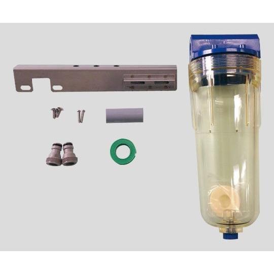 イオン交換樹脂式カートリッジ純水器 フィルターハウジング(取付金具付き) 1-3705-26