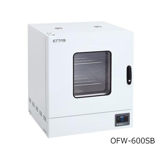 ASONE　定温乾燥器(強制対流方式)　スチールタイプ・窓付き　左扉　OFW-600SB　1-9000-33-22　出荷前点検検査書付