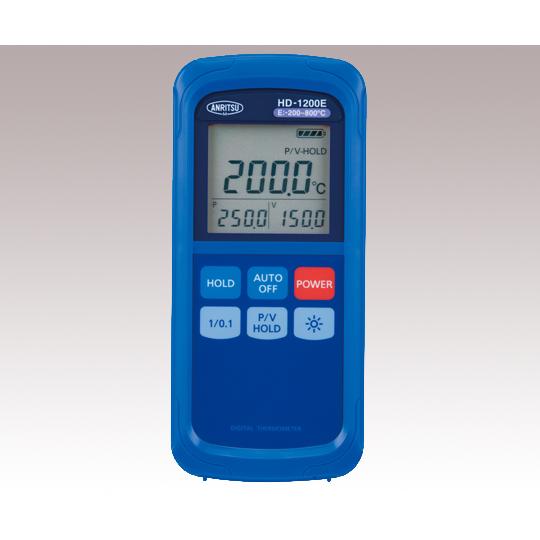 ハンディ熱電対温度計 スタンダード E熱電対 -200〜+800℃ 2-1082-03
