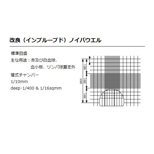 カウンティング・チェンバー　血球計算盤　スタンダード仕様　(改良ノイバウエル)　2-5390-02