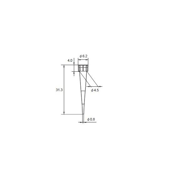 マイクロピペット用チップ　0.1〜10μL　960本入　2-652-28