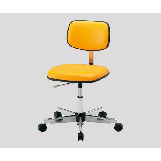 クリーンカラフルスタンダードチェア(クラス100対応) 足掛リング無し オレンジ LSC-O 2-666-04