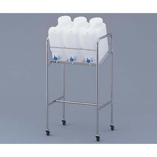 ヘンペイ活栓付瓶用傾斜スタンド 搭載ボトル:10L×3個 10THS 2-7826-12