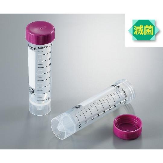 自立型スーパークリア遠沈管 50mL 50本×10袋入 滅菌済 3-038-02