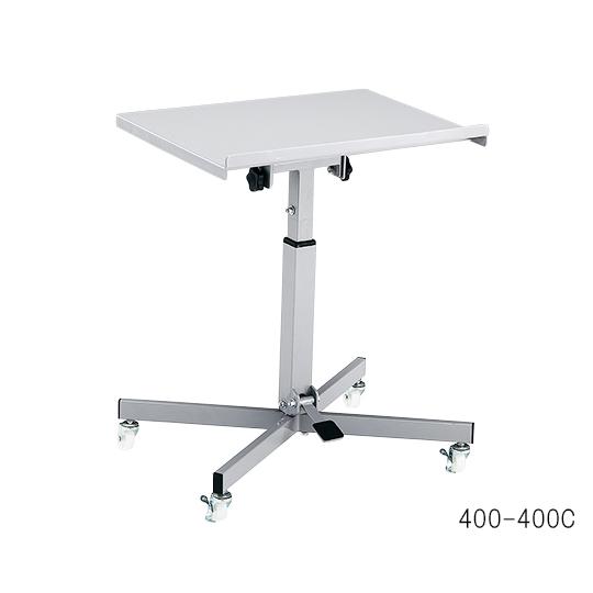 昇降・チルト作業台 ガススプリング昇降式 キャスタータイプ 650×450×670〜810mm 650-450C
