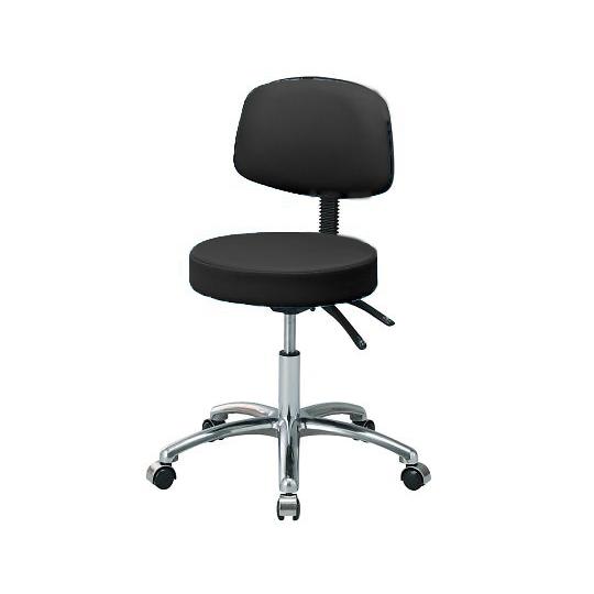 ASONE 研究室用抗菌カラフルチェア 黒 ASSTB121 3-9791-01