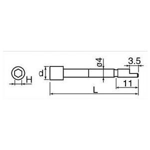 日東工器 NKビット NK4DB 4X6X44 六角ボックス  30838