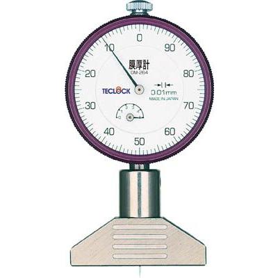 テクロック ダイヤルデプスゲージ 測定範囲0〜5mm DM-264