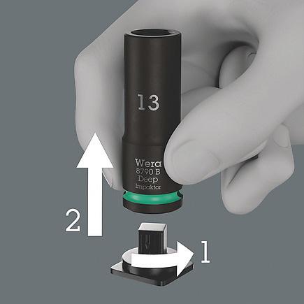 WERA ヴェラ 14点入 3/8inch ディープインパクトソケット セットケース付 005580_5