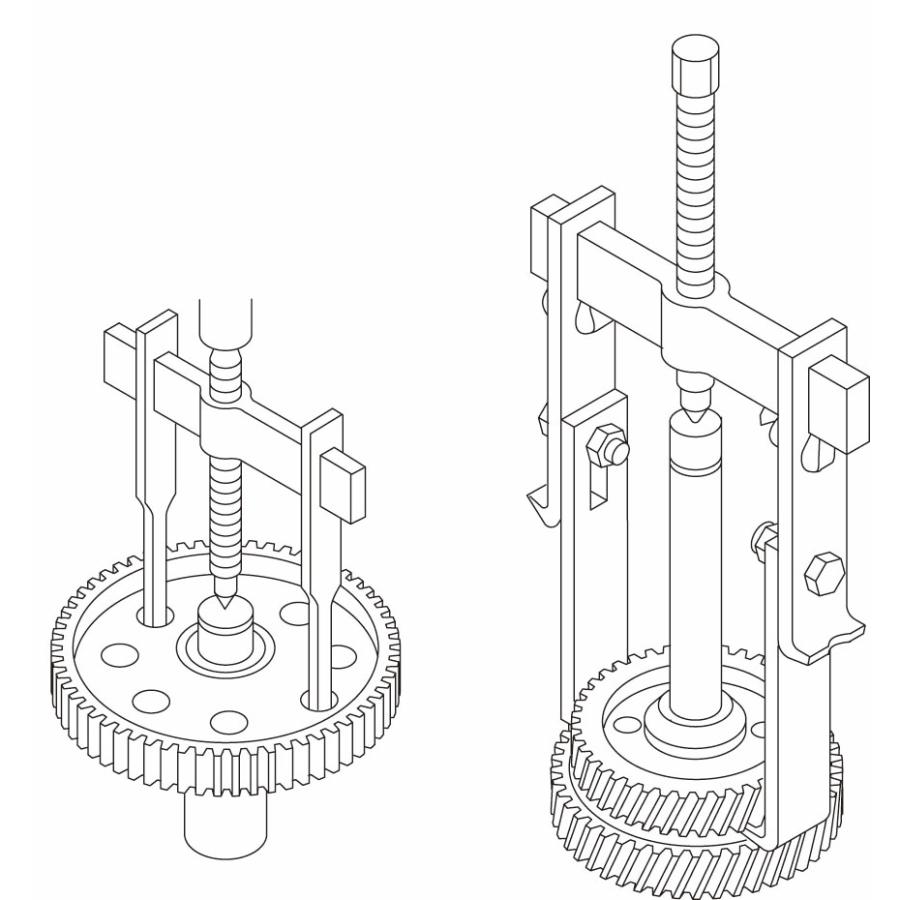 KUKKO クッコ プーラーキット(メタルケース入) 250mm アーム長80-180mm 200-UMの画像