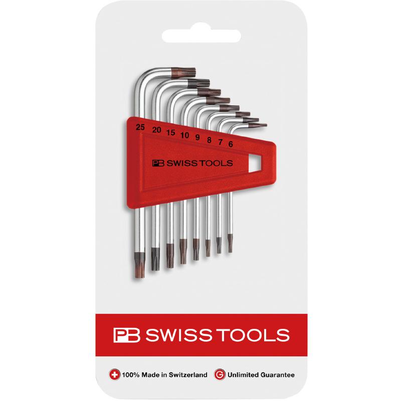 PB SWISS TOOLS L型ヘクスローブレンチセット(6本組) 410H8-25CN｜laplace