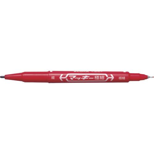 ゼブラ マッキー極細 赤 MO120MCR （ 855-2128 ） : 機械工具の