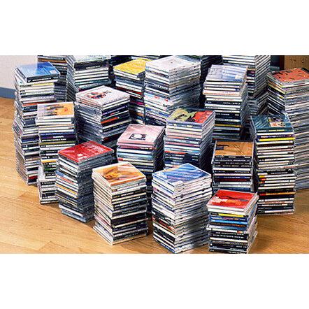 【直送・代引き不可・組み立て・設置無し】 オークス CDストッカー ホワイト CS924Wの画像
