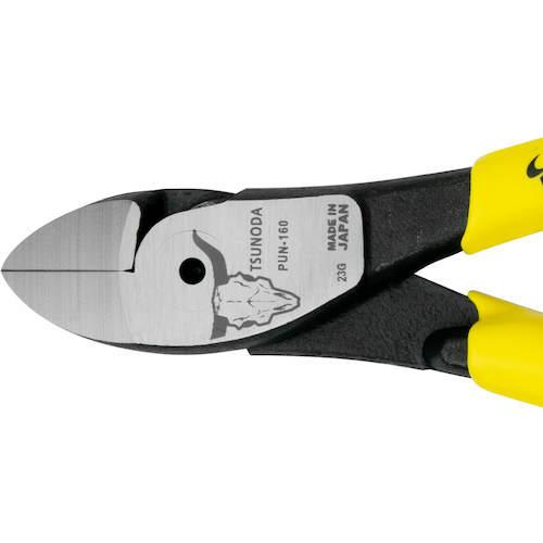 ツノダ TTC 電工パワー薄刃ニッパー160mm PUN160 （ 575-5562