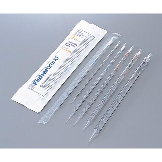 ポリスチレン製ディスポピペット 個包装（オールプラスチックラップ） 50mL 13-676-10R 1箱(25本×4箱入り)