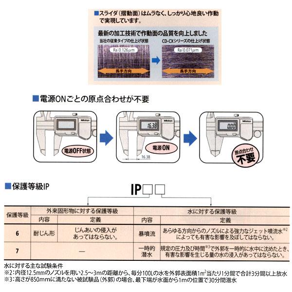 Mitutoyo(ミツトヨ) デジタルノギス (CD-30PMX) 500-714-10 :500-714-10-mitutoyo:機械工具の