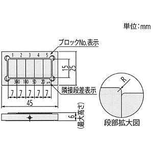ミツトヨ（Mitutoyo） 段差マスタ ゲージブロック 鋼製 段差マスタ300s