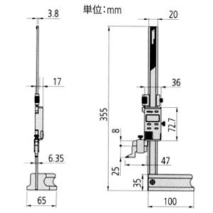 Mitutoyo(ミツトヨ) デジマチックハイトゲージ (HDS-20C) 570-227 