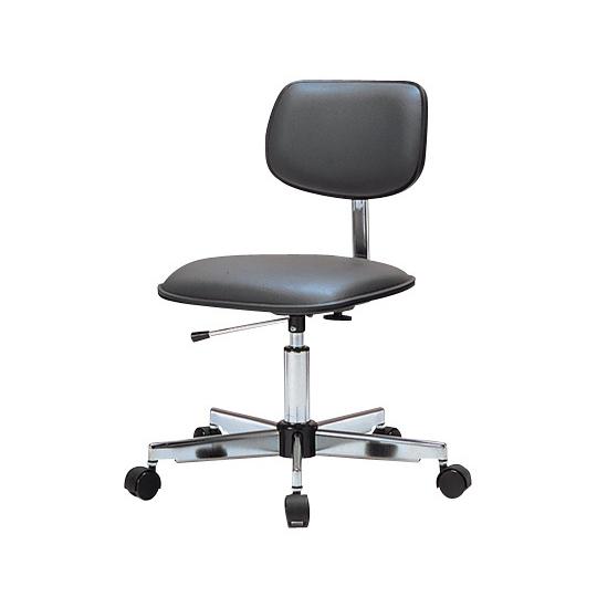 クリーンルーム用チェアー(リング無し)ブラック SK-825-IDDG 6-6938-01