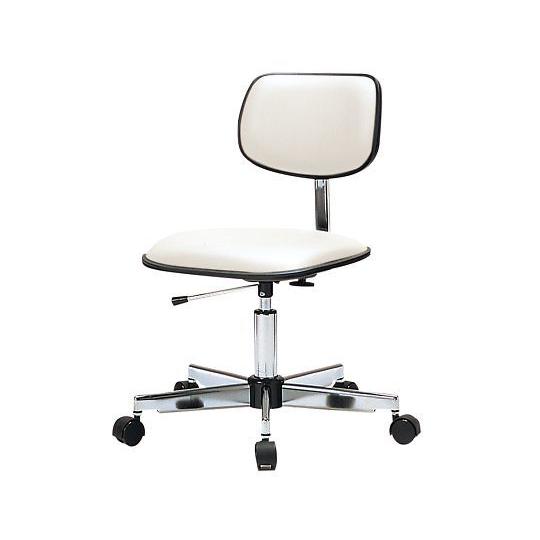 クリーンルーム用チェアー(リング無し) ホワイト SK-825W 6-6938-04