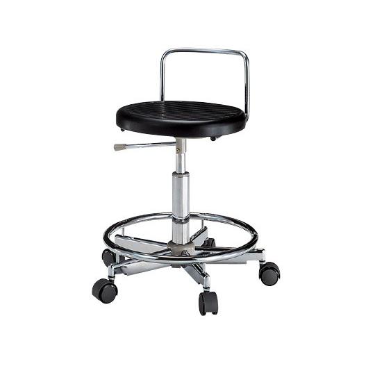 クリーンルーム用チェアー KC-756NL BK 7-646-01