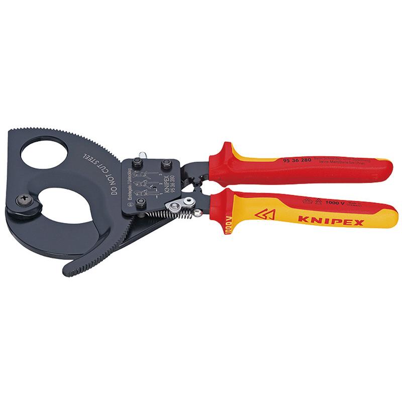 KNIPEX(クニペックス) 絶縁ケーブルカッター 1000V(ラチェット式 9536-280｜laplace