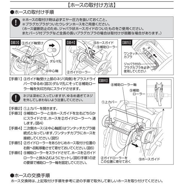 ESCO エスコ 6.5mmx30m エアーホースリール(ウレタン製) EA124BA-1_2
