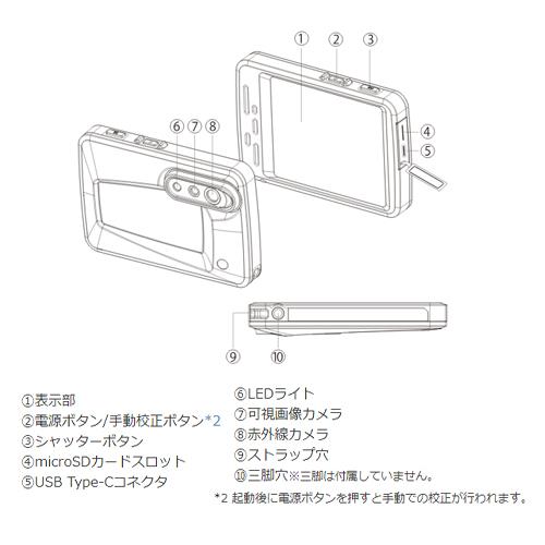 ESCO エスコ -20℃/+550℃ 赤外線サーモグラフィー EA701ZC-12_3