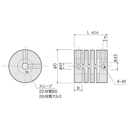 アサ電子工業 ADK カップリング EGJ22-5-6｜laplace｜02