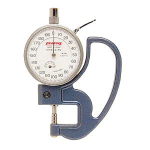 PEACOCK(尾崎） ダイヤルシックネスゲージ(厚み測定器） 0.001mmタイプ G-6C