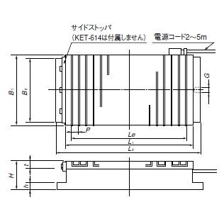 新作/公式 カネテック (KANETEC) 標準角型電磁チャック KET-2550E