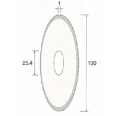 ミニター　電着ダイヤモンドブレード（粒度：#200)　MC4001