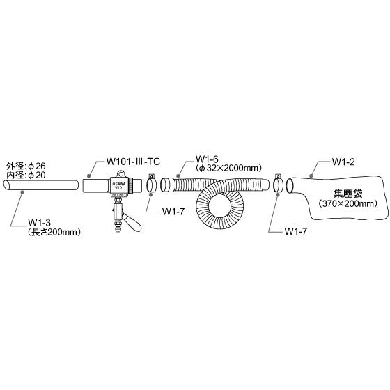 オオサワカンパニー ワンダーガン  W101-3-TC-B｜laplace｜02