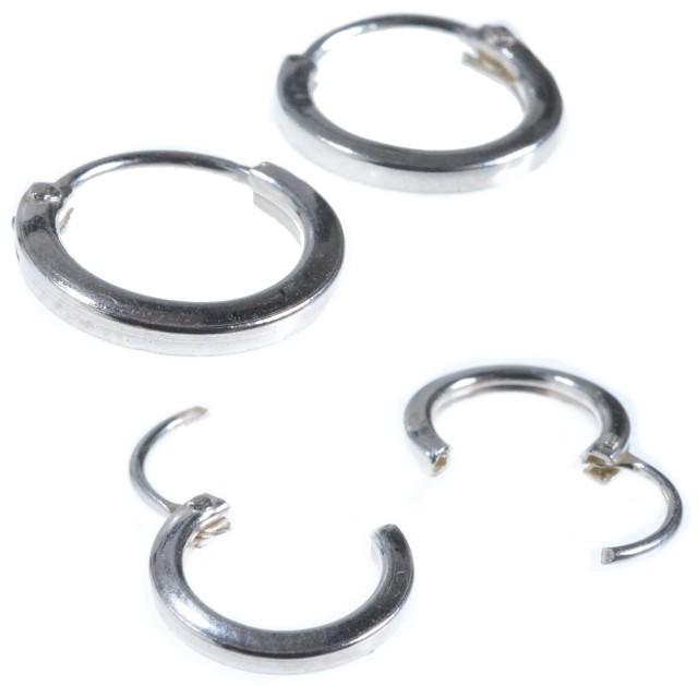 シルバーピアス フープピアス シンプル オーソドックス シルバー925