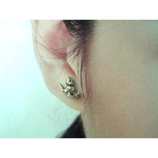 シルバーピアス スタッドピアス メルヘン 鳥 ピアス とり バード 