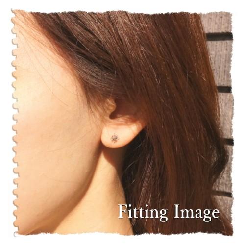 SHRINE ピアス　シルバー シルバーピアス スタッドピアス つぶつぶ トゲトゲ ボール 原子 模様