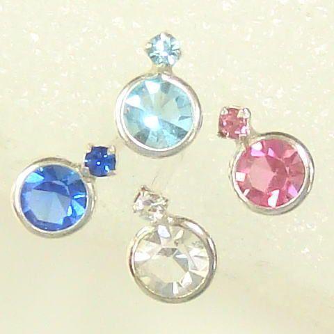 シルバーピアス スタッドピアス スワロフスキー キラキラ しずく 