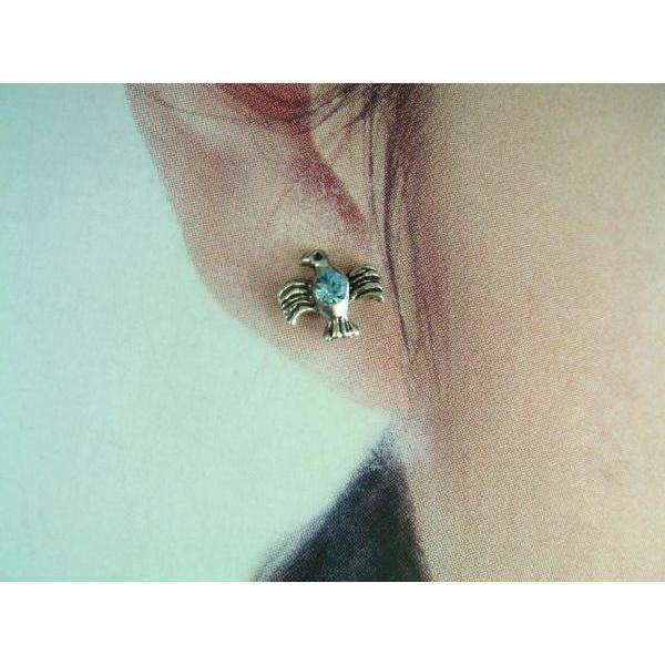 シルバーピアス スタッドピアス イーグル 鷹 鷲 鳥 バード 動物
