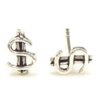 シルバーピアス スタッドピアス ドルマーク ＄ お金 通貨 シルバー925
