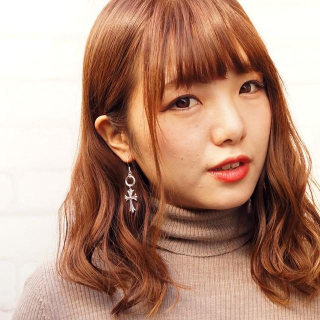 片耳用 バラ売り シルバーピアス フックピアス 十字架 クロス チャーム 