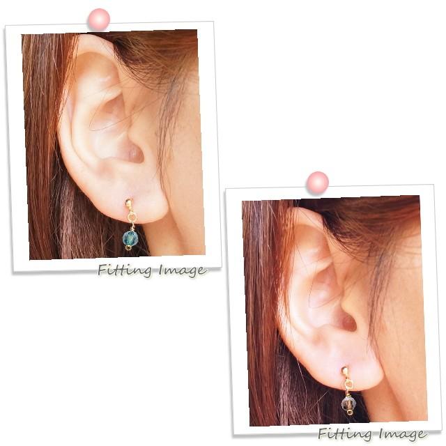 ピアス アクリルビーズ シンプル 小さい 小ぶり スタッドピアス