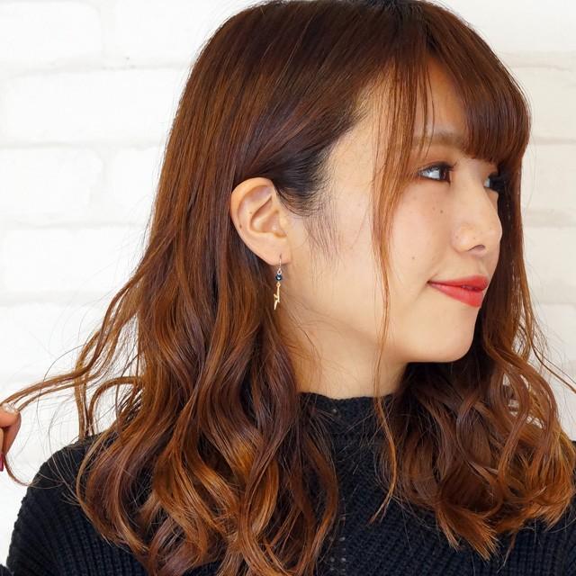 ピアス 雷 カミナリ 稲妻 サージカルステンレス フックピアス メンズ