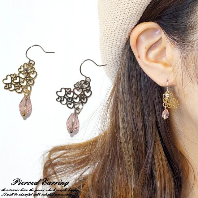 レディースピアス ハート オープンハート ドロップ 雫型 しずく型 ゴールド シルバーサージカルステンレスフック フックピアス 金属アレルギー対応 150 07 50 シルバーとアクセサリーのゆかたん 通販 Yahoo ショッピング