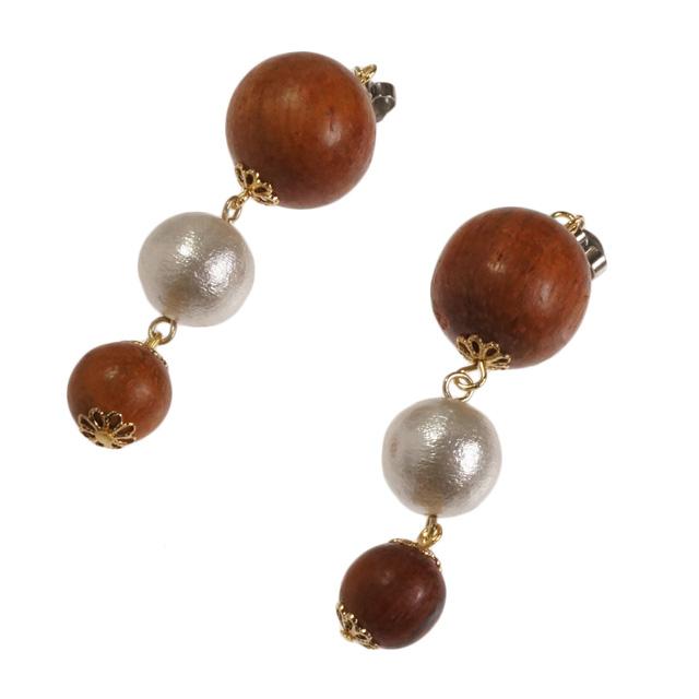 キャッチのみ レディースアクセサリー バックキャッチ コットンパール  