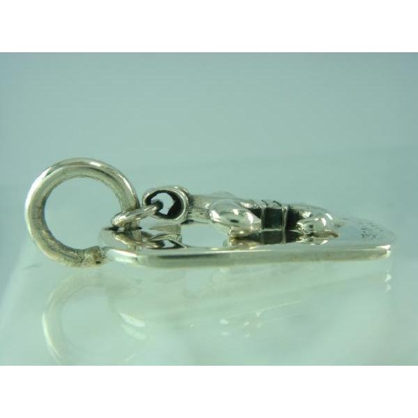 シルバー925 紋章のペンダントヘッド ドッグタグ 百合の紋章