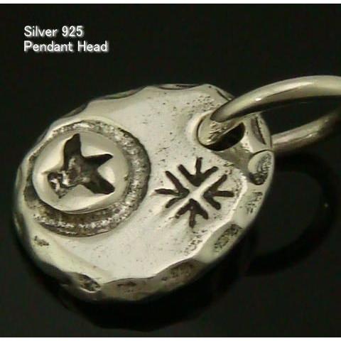 シルバー925 鷲の描かれた小さなペンダントヘッド インディアン11 
