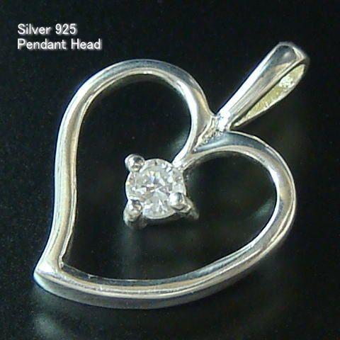 シルバー925 ハートのペンダントヘッド silver925 シルバー 
