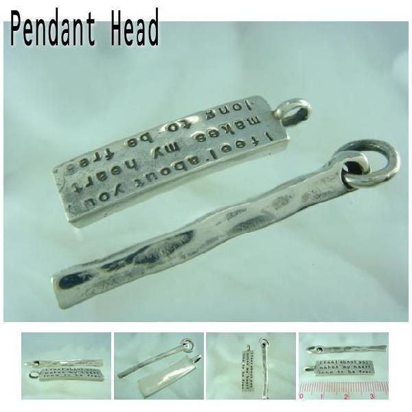 シルバー925 メッセージ プレート ペンダントトップ silver925 シルバーアクセサリー シルバー製 ペンダントヘッドメンズ サバイバルの画像