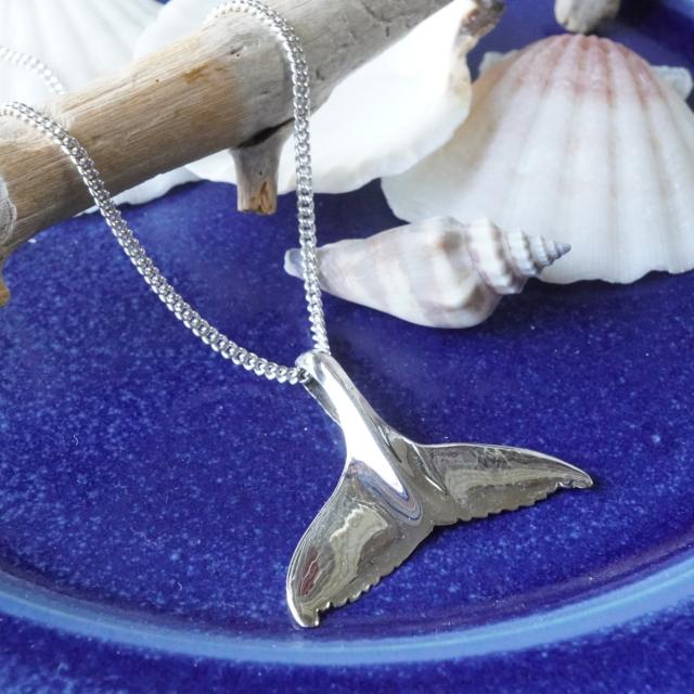 シルバー925 クジラのしっぽの形をしたペンダントトップ silver925 シルバーアクセサリー シルバー製 くじら 鯨 ペンダントヘッド メンズ｜laplateriashu｜04