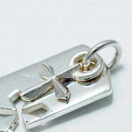 シルバー925 クロスカットアウトプレートペンダントトップ silver925 